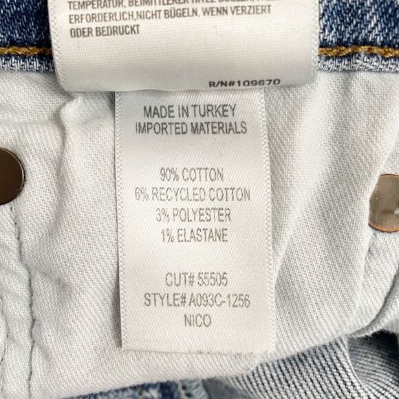 Agolde Nico Slim Skinny Jeans in Shoreline Distressed Medium Wash Size 29 | 8 - Picture 14 of 15